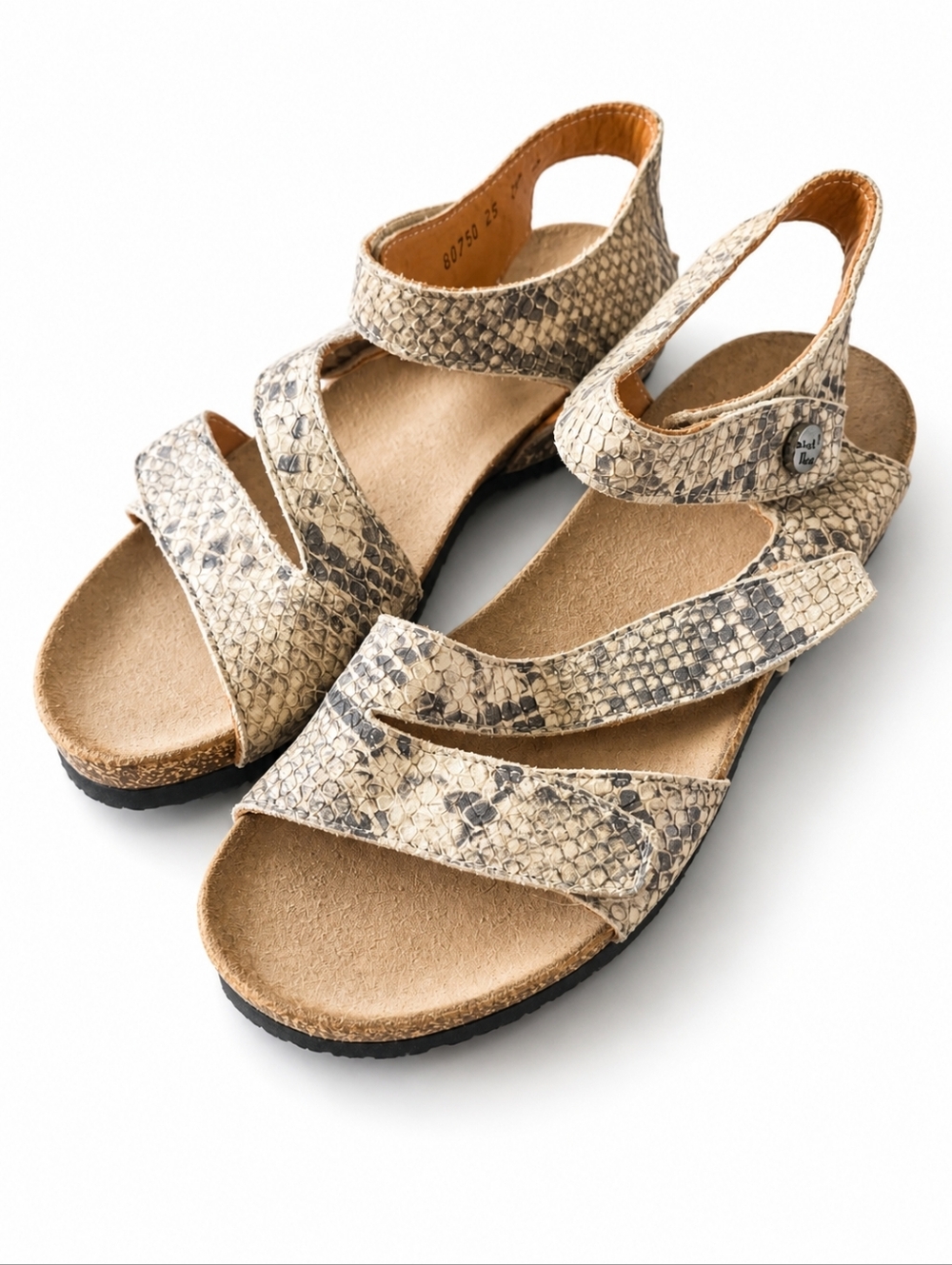 Think! Dumia Sandals snake-print leather Comfort Orthodic